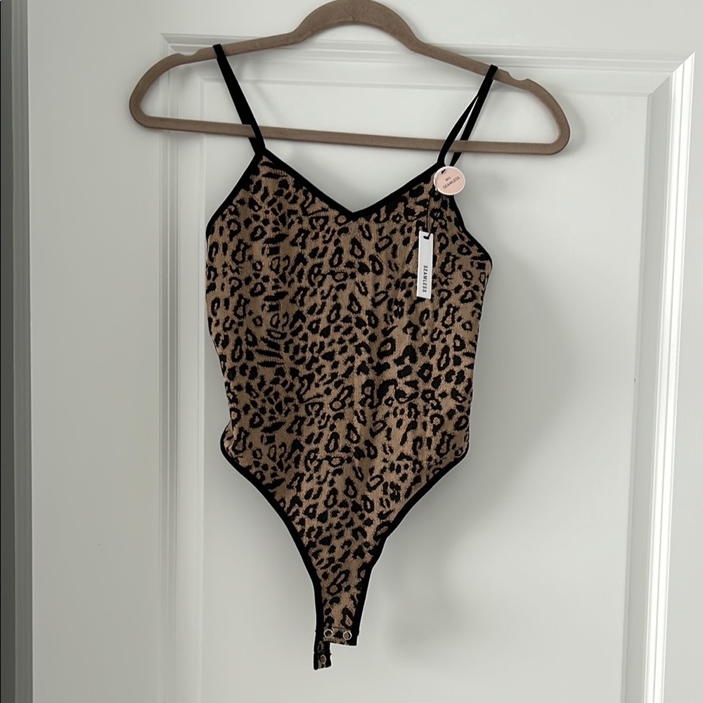 Leopard Print womens bodysuit